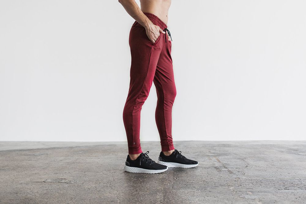 NOBULL Women's Joggers - Brick Red Heather - Ireland (2154YDQNF)